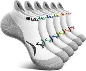 BULLIANT Men Ankle Socks,Athletic Running Socks Breathable Wicking For Men Women Cushioned Footbed Arch Supportive