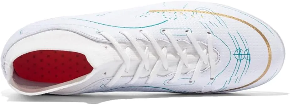 ESXGED Womens Soccer Boots Spike Shoes Mens Athletic Outdoor/Indoor Comfortable Football Shoes Running Walking Student Cleats Sneakers