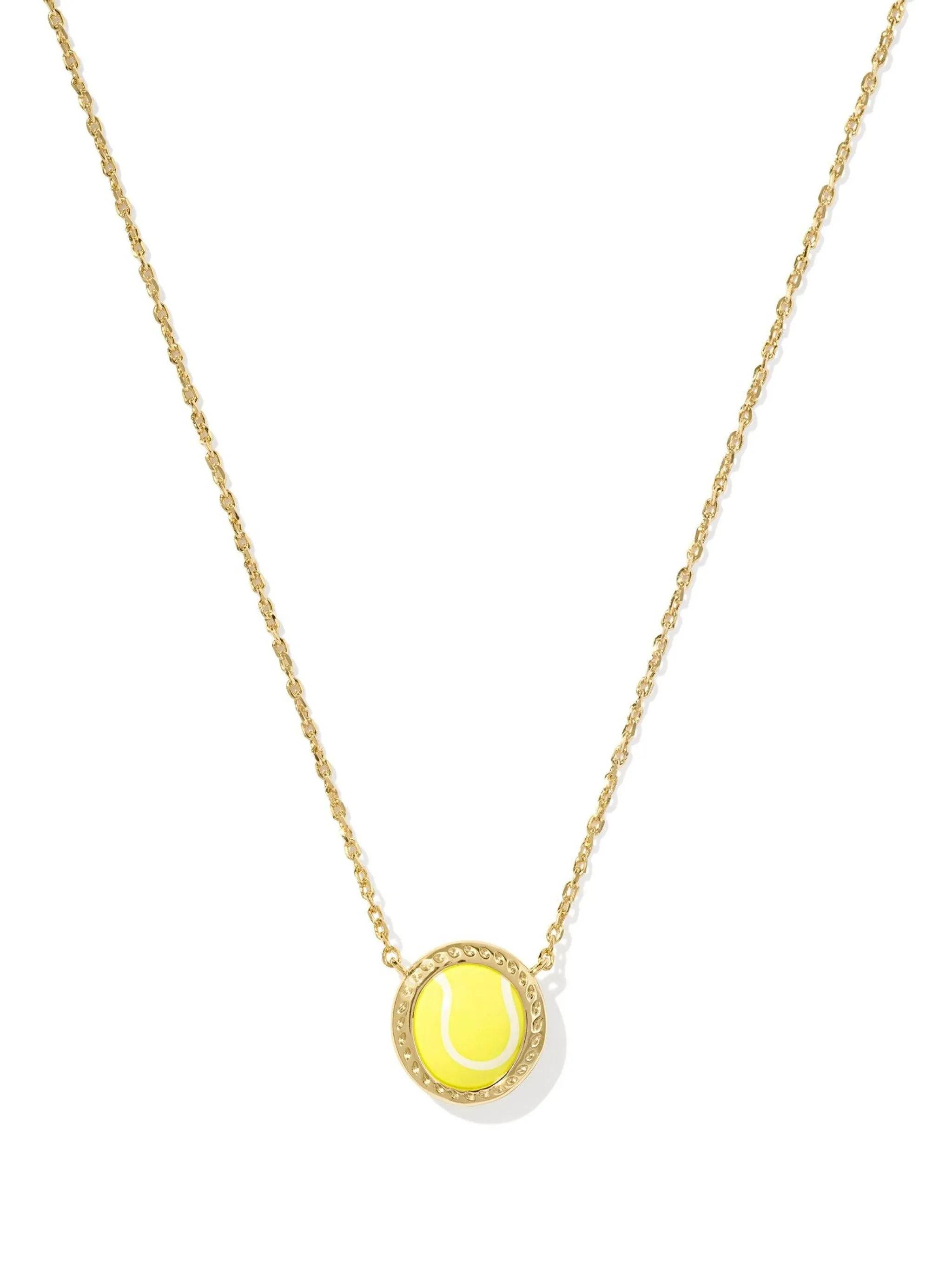 Kendra Scott Tennis Short Pendant Necklace - Gold