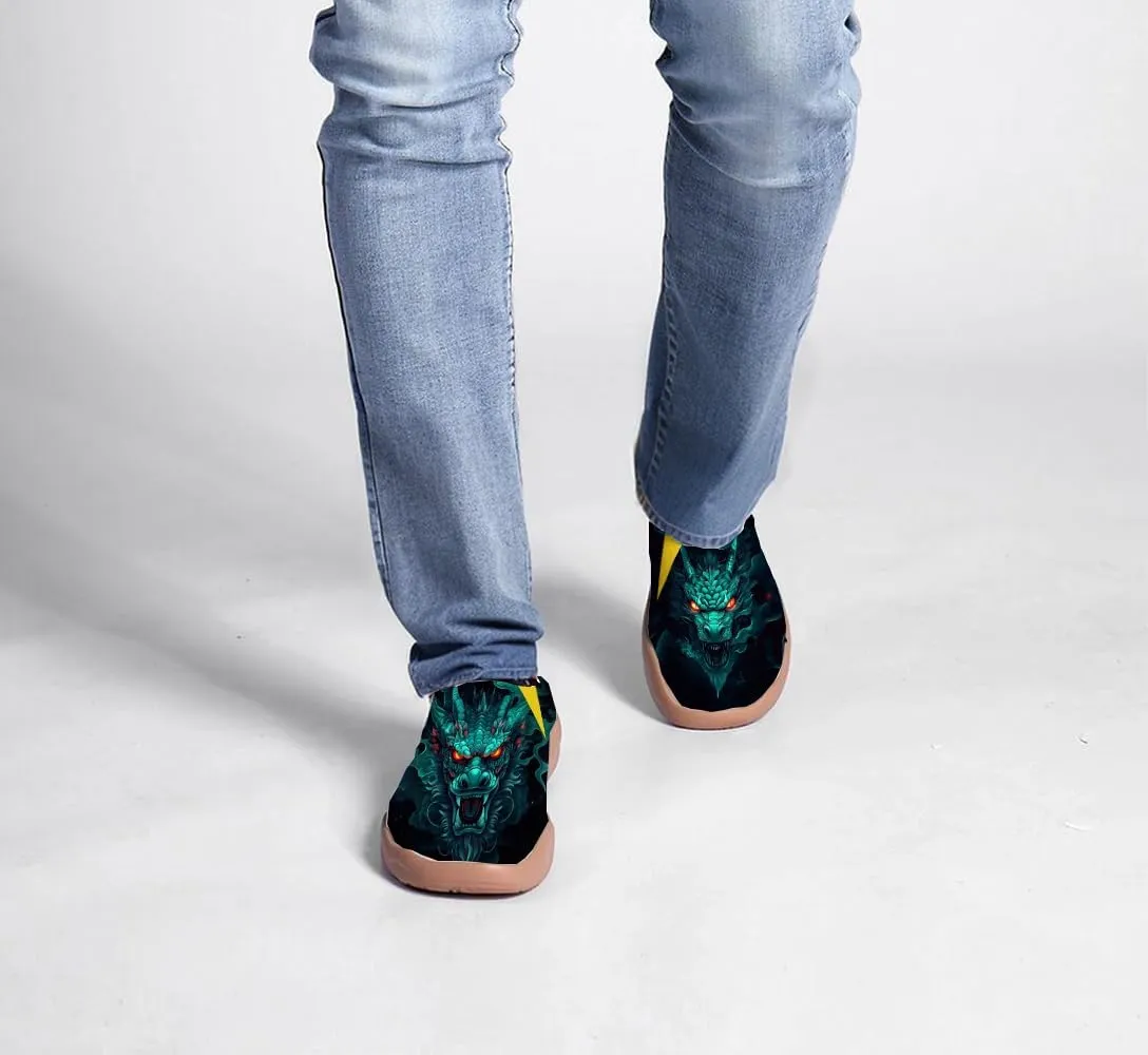 Men's Chinese Style Slip-on Casual Walking Travel Light and Comfortable Loafers