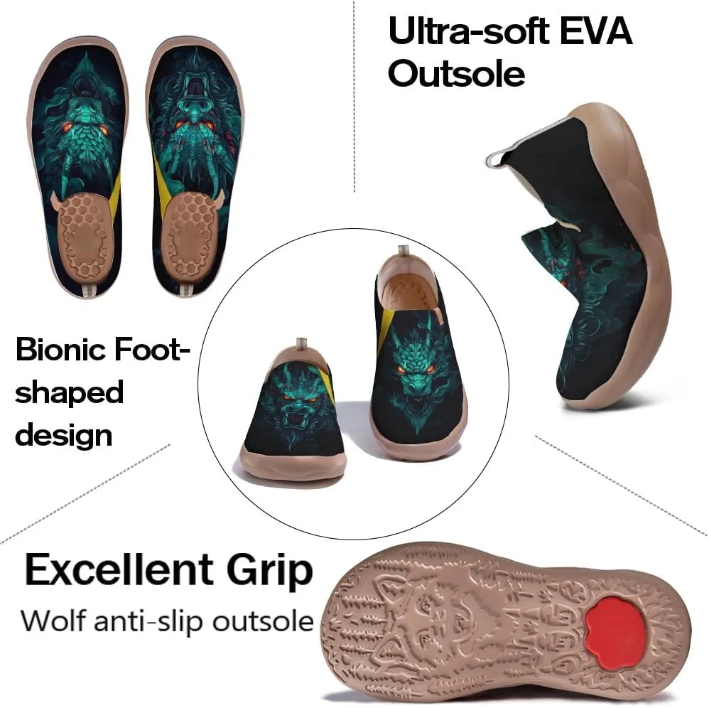Men's Chinese Style Slip-on Casual Walking Travel Light and Comfortable Loafers