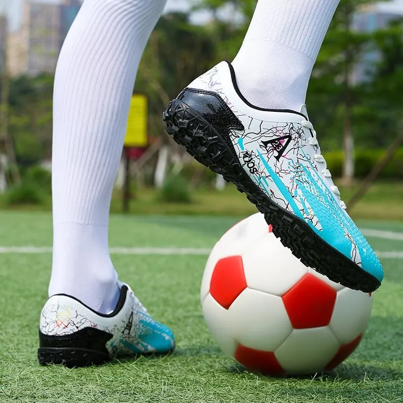 Mens Soccer Cleats Football Boots Professional Training Turf Mens Outdoor Indoor Sports Athletic Big Boy's Sneaker Indoor Shoes for Kids Soccer