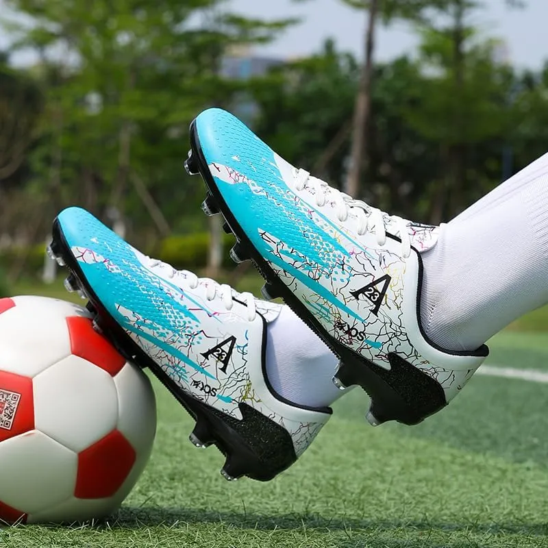 Mens Soccer Cleats Football Boots Professional Training Turf Mens Outdoor Indoor Sports Athletic Big Boy's Sneaker Indoor Shoes for Kids Soccer