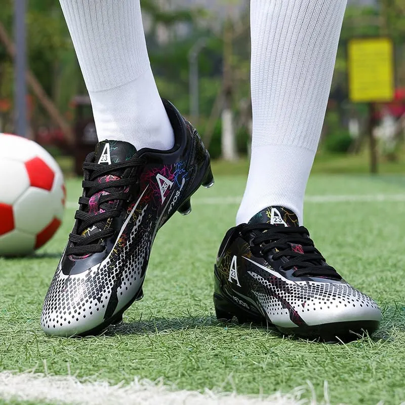 Mens Soccer Cleats Football Boots Professional Training Turf Mens Outdoor Indoor Sports Athletic Big Boy's Sneaker Indoor Shoes for Kids Soccer