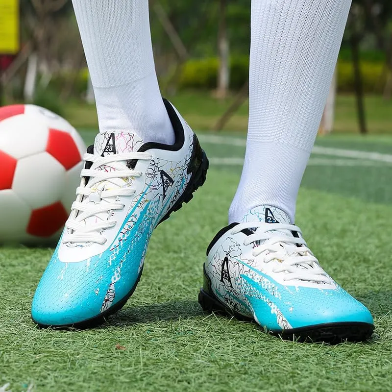 Mens Soccer Cleats Football Boots Professional Training Turf Mens Outdoor Indoor Sports Athletic Big Boy's Sneaker Indoor Shoes for Kids Soccer