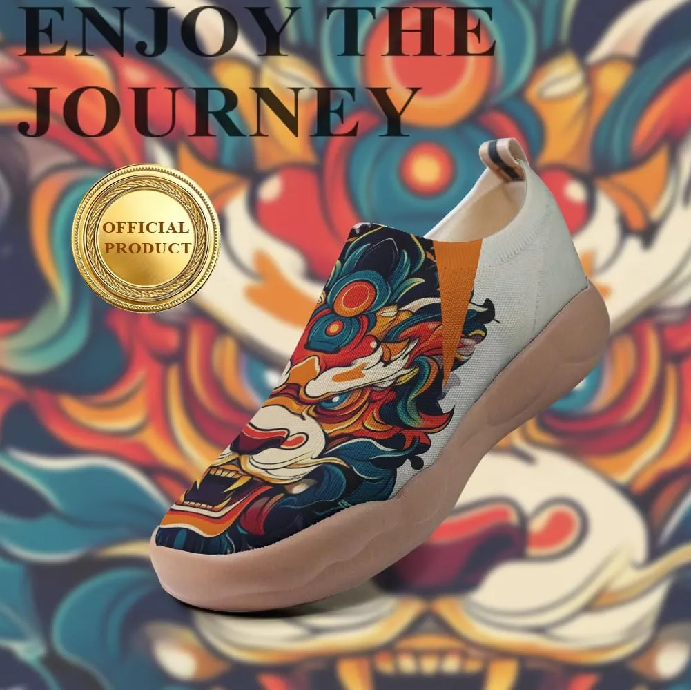 Men's Unique Travel Shoes Chinese Style Loafers Lightweight and Comfortable Fashion Sports Shoes Personalized Size 7-13