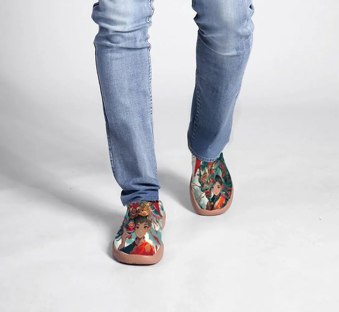Men's Unique Travel Shoes Chinese Style Loafers Lightweight and Comfortable Fashion Sports Shoes Personalized Size 7-13