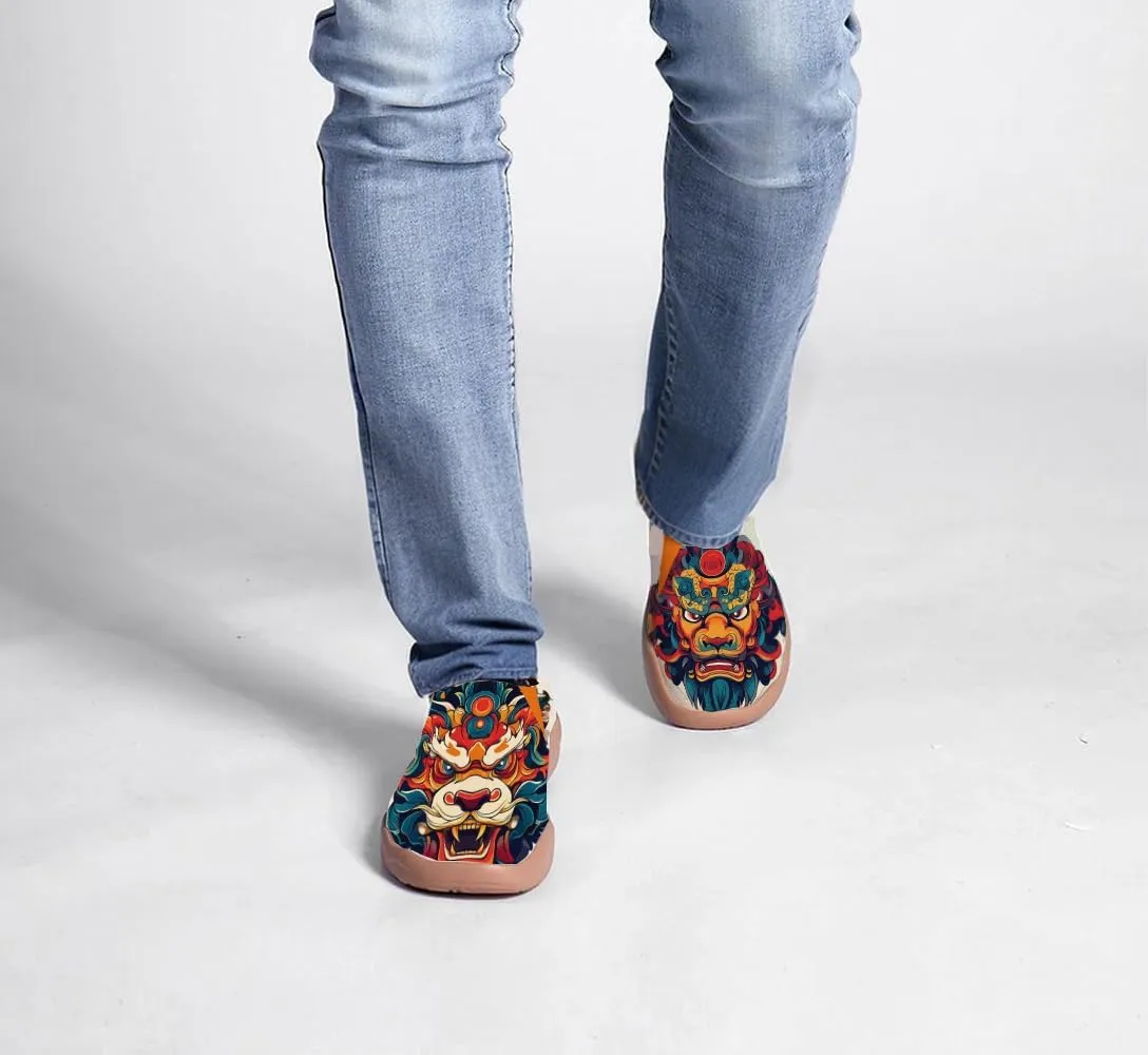 Men's Unique Travel Shoes Chinese Style Loafers Lightweight and Comfortable Fashion Sports Shoes Personalized Size 7-13