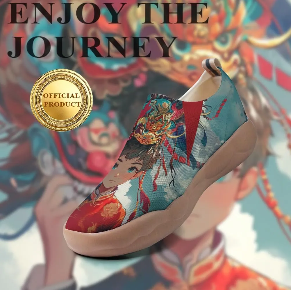 Men's Unique Travel Shoes Chinese Style Loafers Lightweight and Comfortable Fashion Sports Shoes Personalized Size 7-13