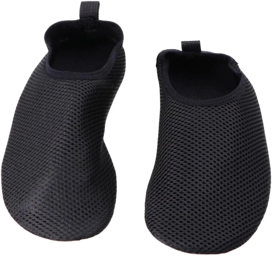 PartyKindom 1Pair Silicone Non Slip Fitness Socks Thickened Yoga Dance Foot Covers Black for Enhanced Stability Ballet and Home Workouts