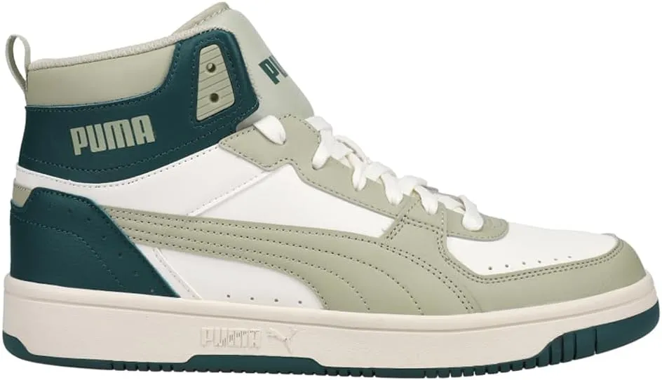 PUMA Mens Rebound Joy Lace Up Sneakers Shoes Casual - White