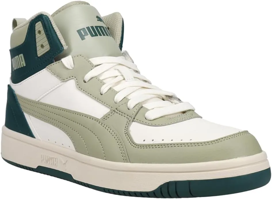 PUMA Mens Rebound Joy Lace Up Sneakers Shoes Casual - White