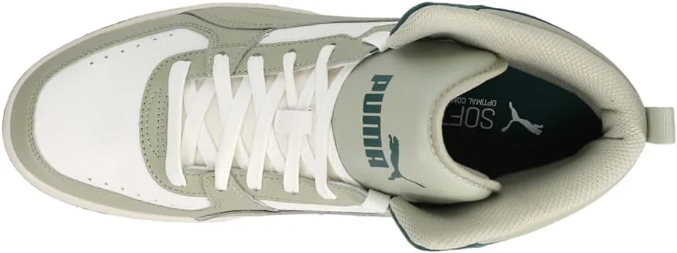 PUMA Mens Rebound Joy Lace Up Sneakers Shoes Casual - White