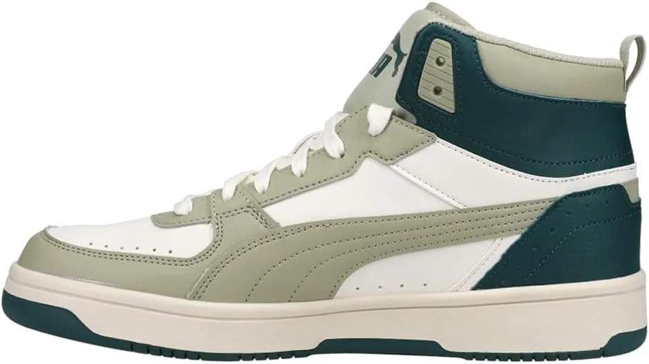 PUMA Mens Rebound Joy Lace Up Sneakers Shoes Casual - White