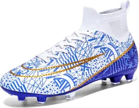 Tongzone Kids Soccer Cleats Boys Girls Indoor/Outdoor Trainning Shoes Athletic