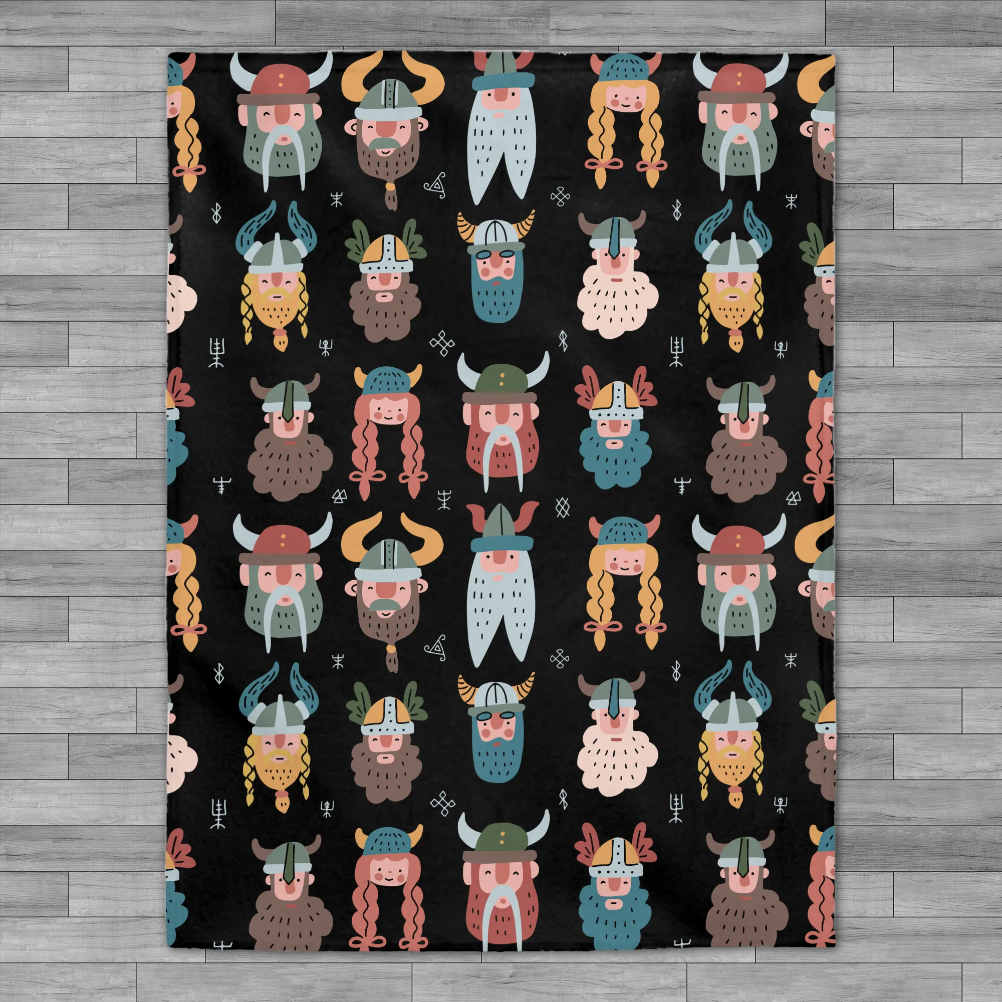 Viking Velveteen Plush Throw Blanket