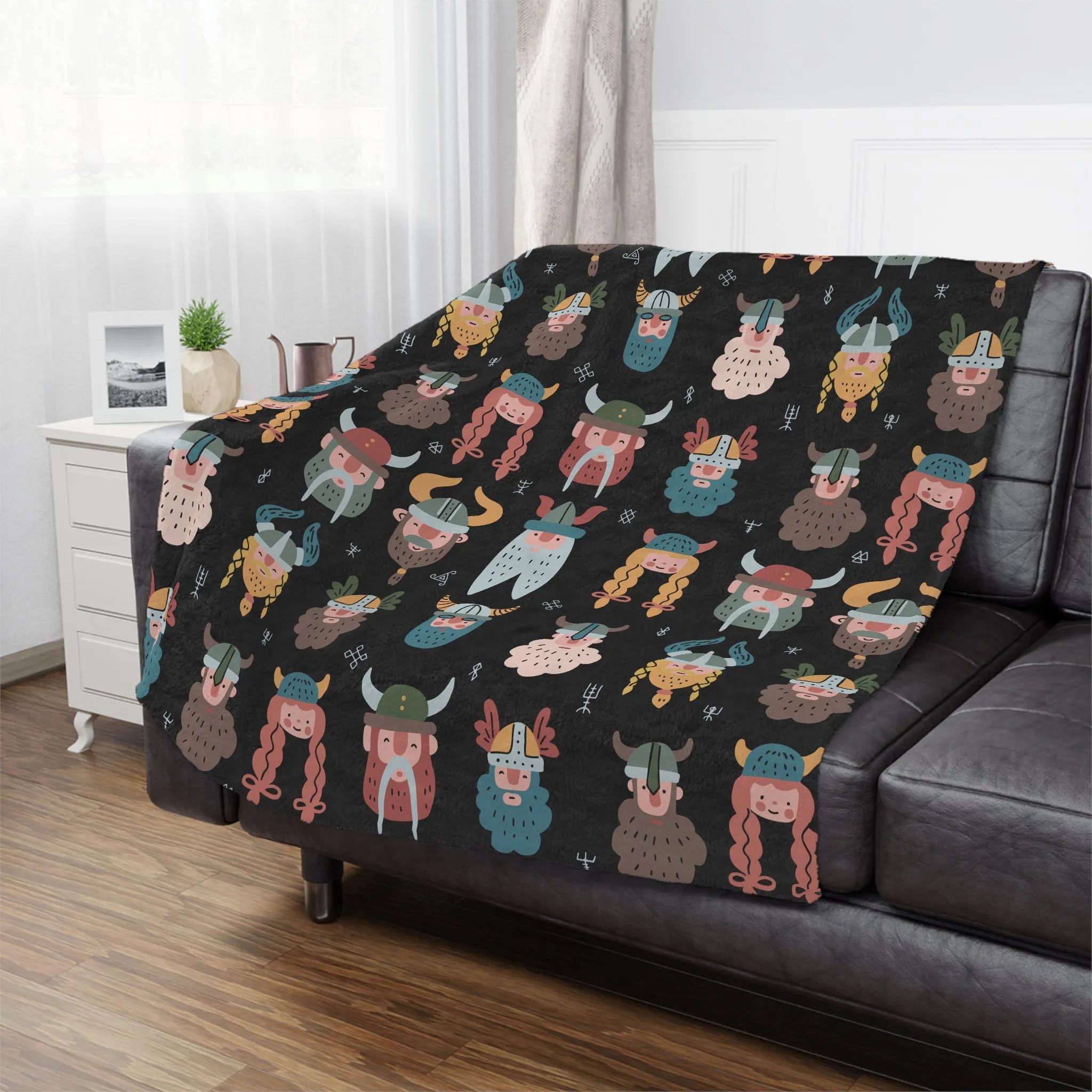 Viking Velveteen Plush Throw Blanket