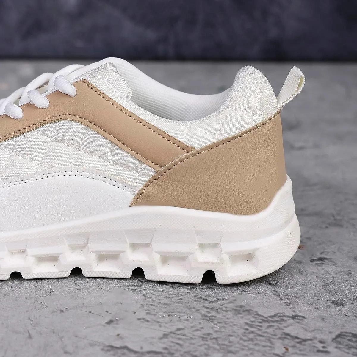 Women's Comfortable Casual Sneakers - Anti-Slip Wear-Resistant Walking Shoes, Lace-Up Outdoor Sneakers with Cushioned Soles