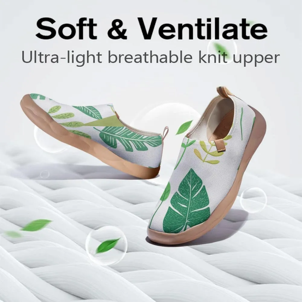 Women's Leaf Series Slip-On Shoes Lightweight and Comfortable Artistic Travel Sneakers Casual and Fashionable Daily Loafers