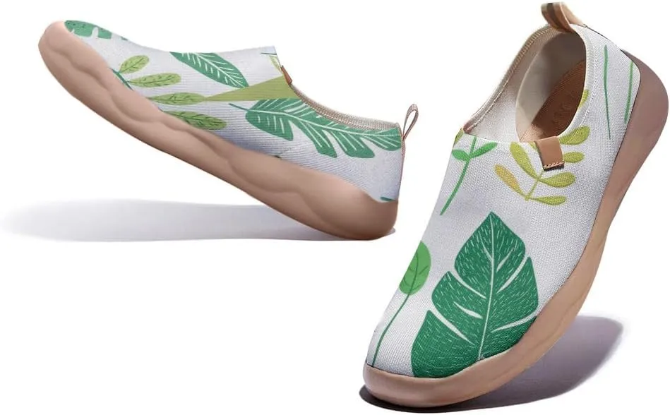 Women's Leaf Series Slip-On Shoes Lightweight and Comfortable Artistic Travel Sneakers Casual and Fashionable Daily Loafers