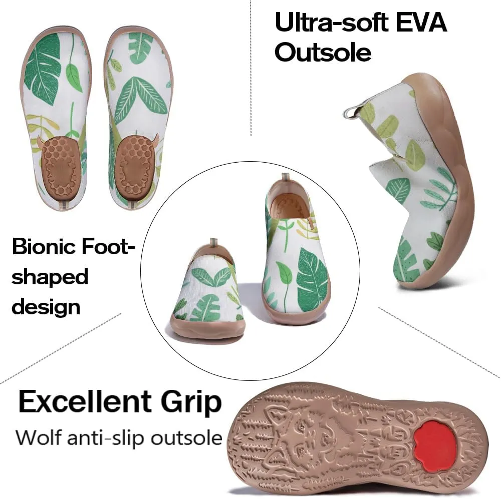 Women's Leaf Series Slip-On Shoes Lightweight and Comfortable Artistic Travel Sneakers Casual and Fashionable Daily Loafers